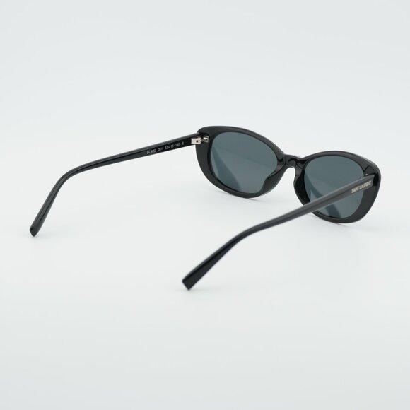 Saint Laurent SL 822 001 Sunglasses Shiny Black Cat Eye Frame, Grey Lenses main image 7